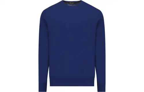 Loro Piana Sweaters Men's Blue Crew Neck Moderate