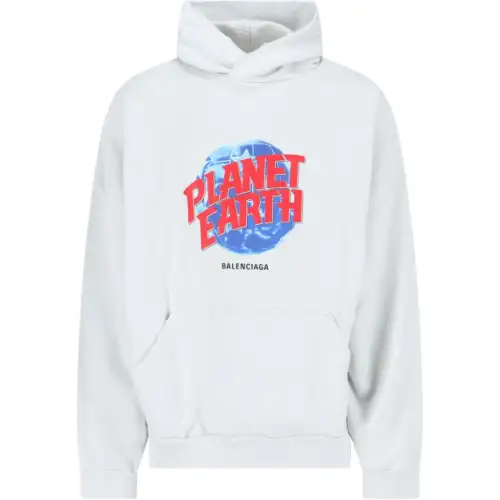 Balenciaga Planet Earth Printed Hoodie