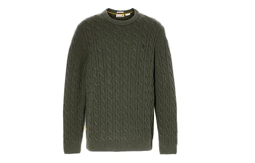 Timberland Sweaters Men's Green Crew Neck Moderate Other