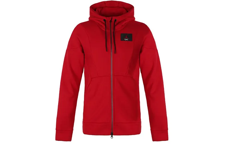 Jordan Flight Jackets Men's Red Hooded Moderate Other