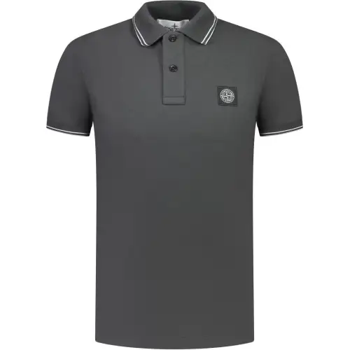 STONE ISLAND Polo Shirt Men's Gray