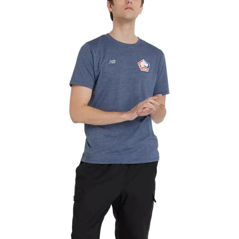 New Balance T Shirt Men's Marine Blue Heather