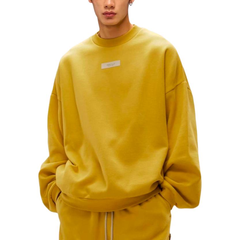 Мужское худи Fear of God Essentials Thunder Bird (желтое)