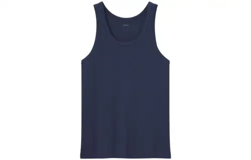 UNIQLO Tank Tops Men's Navy Blue Crew Neck Moderate Other