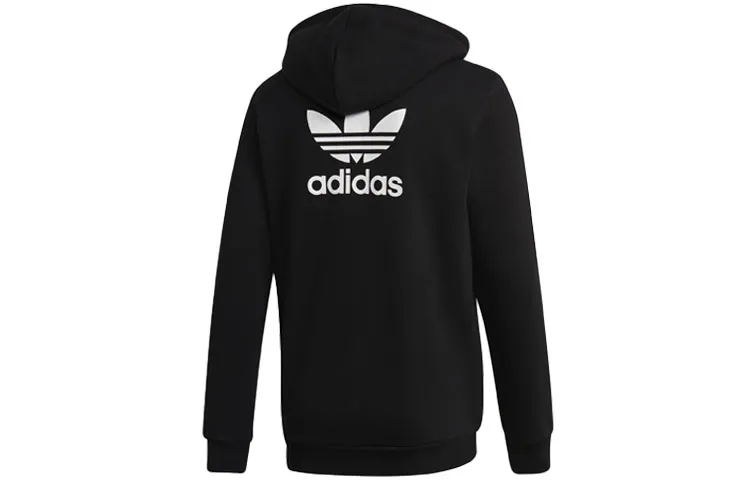 Adidas Originals TRF FLC Hoodie Full Zip Fleece Lined Thermal Hooded Sports Coat Jacket Men's Black