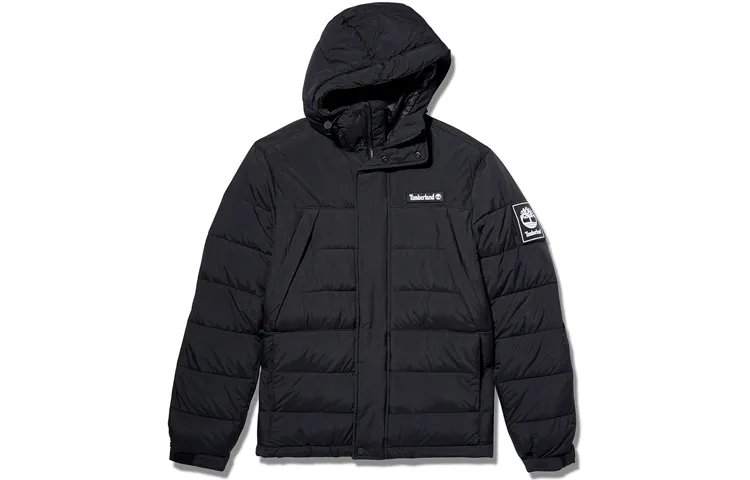 Timberland Jackets Men's Black Hooded Moderate Other
