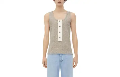 Bottega Veneta SS24 Tank Top Men's Beige