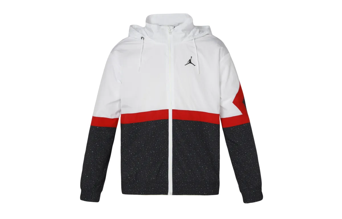 Jordan Jackets Men's White Hooded Moderate Other