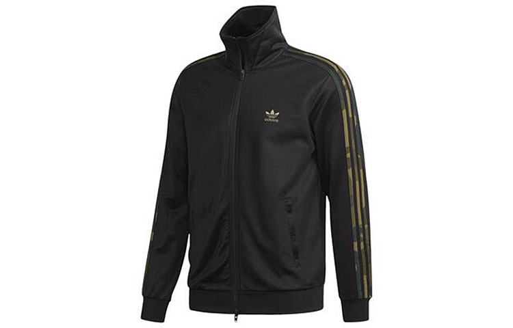 Мужская куртка adidas Camouflage Track Jacket (черная) — фото 1