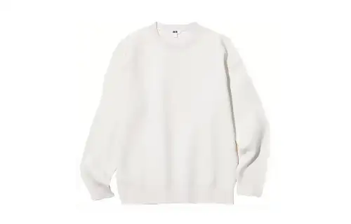 UNIQLO Knitwear Unisex Ivory Crew Neck Moderate Other