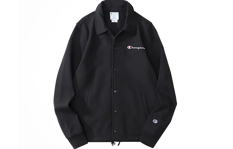 Champion Jacket US Version Unisex Black