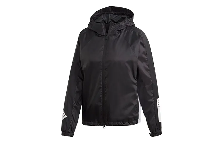 Adidas Jackets Women's Black Hooded Moderate Other