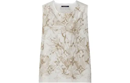 LOUIS VUITTON Tank Top Men's Ecru