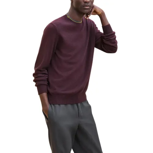 HERMES FW24 Cashmere Sweater Men's Garnet Red