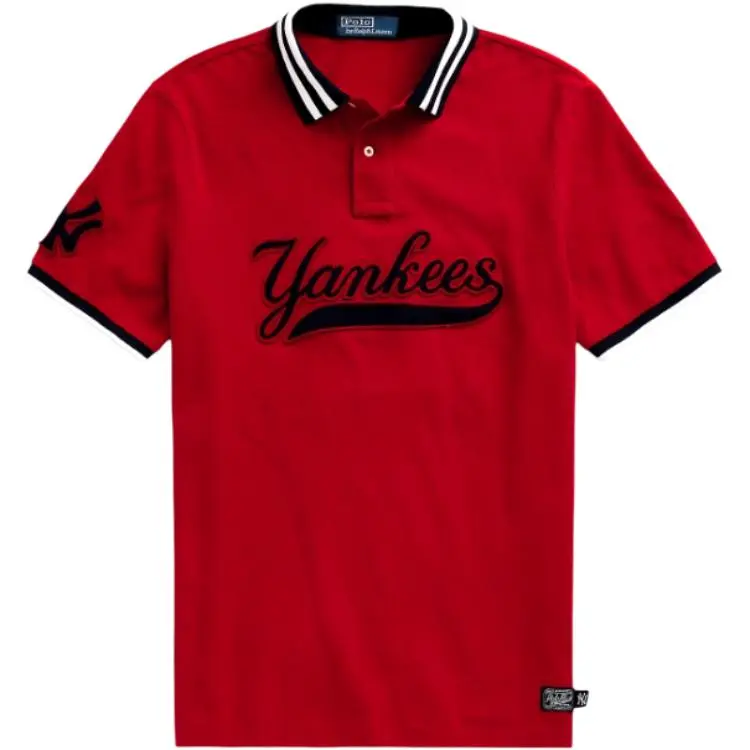 Polo Ralph Lauren X Yankees Polo Shirt Classic Version Unisex Bright Red