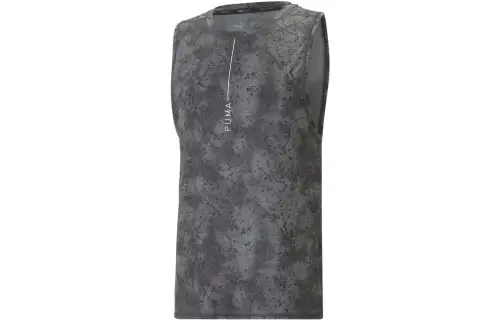 PUMA Tank Tops Men's Black Gray Color