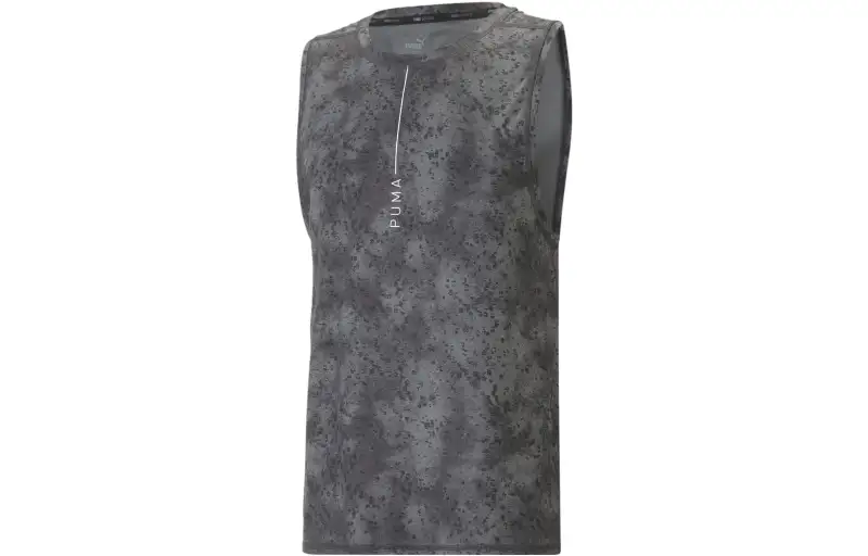 PUMA Tank Tops Men's Black Gray Color