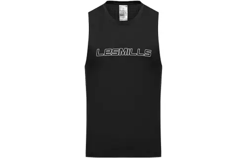 Reebok Tank Tops Unisex Black Crew Neck Moderate Straight Fit