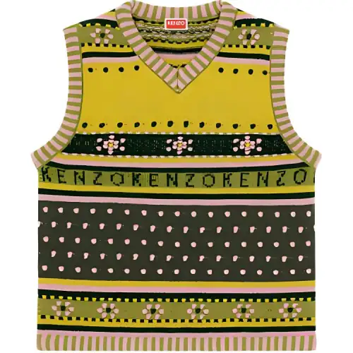 KENZO Fairisle Knitted Vest