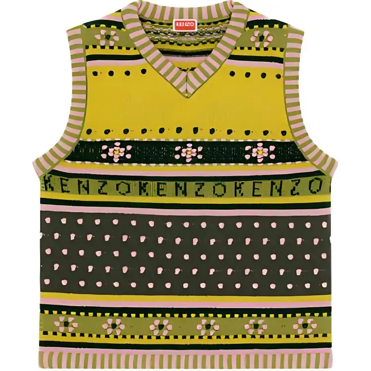 KENZO Fairisle Knitted Vest