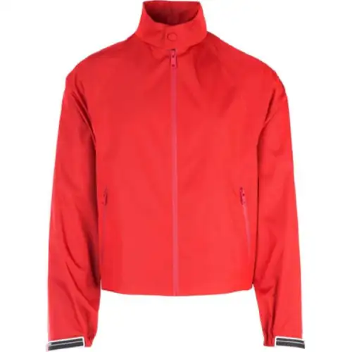PRADA Jackets Men's Red Stand Collar Moderate Other