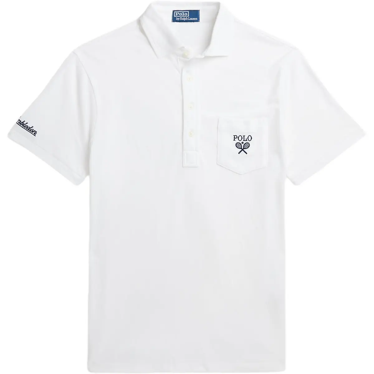 Polo Ralph Lauren Wimbledon Polo Shirt Custom Slim Fit Men's White