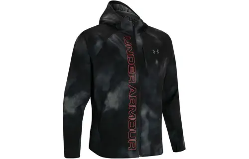 Under Armour Qualifier Jackets Men's Black Hooded Moderate