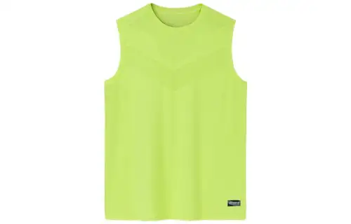 ANTA Champion All Weather Collection Tank Tops Men's Lime Crew Neck Straight Fit