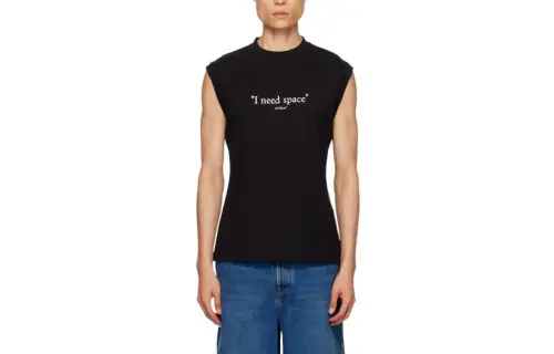 OFF WHITE Tank Top Regular Fit Men's Black