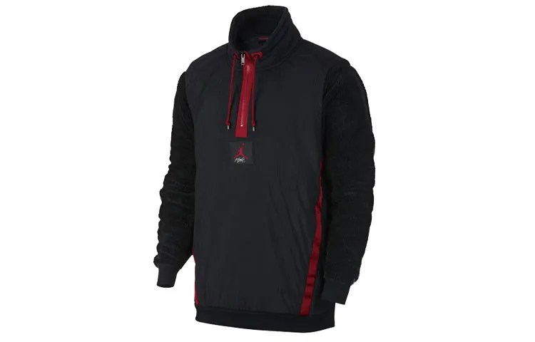 Jordan Jackets Men's Black Stand Collar Thickened Other