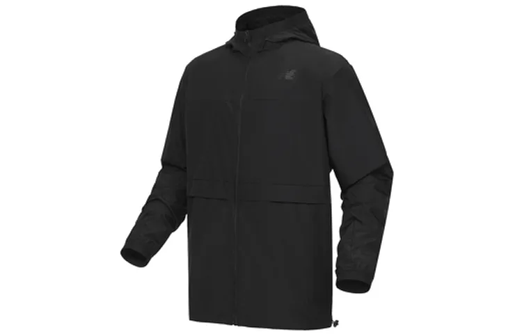 New Balance Jackets Men's Black Hooded Moderate Other