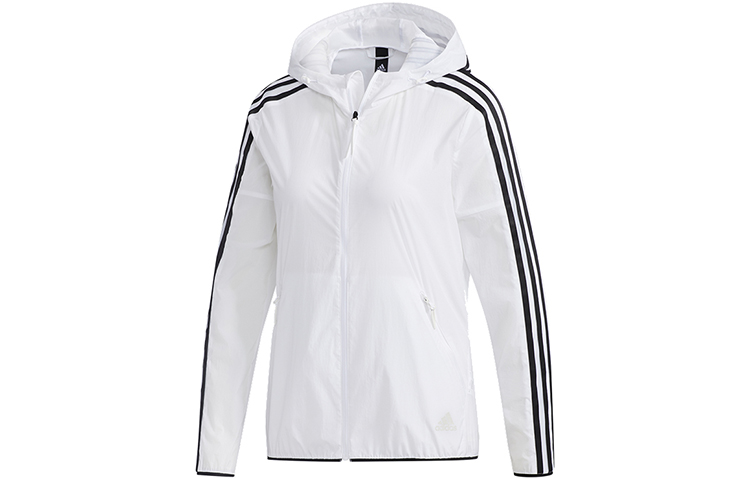 Женская куртка adidas Windbreaker 3S (белая) — фото 1