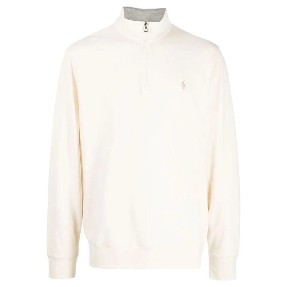 Polo Ralph Lauren SS23 Sweatshirt Men's Cream White & Brown Umber
