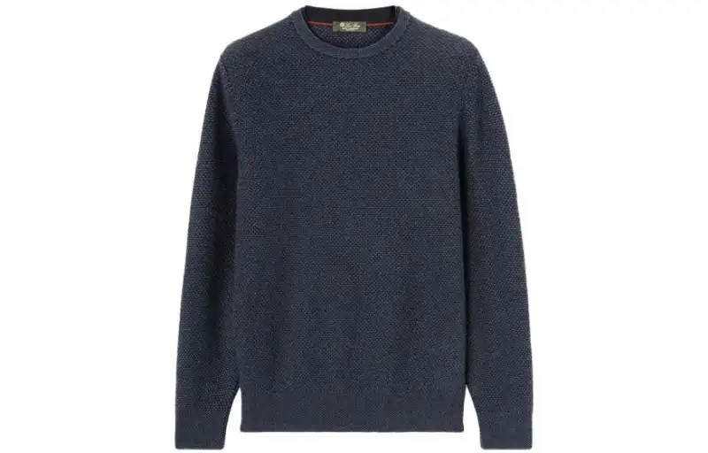 Loro Piana Sweaters Men's Black Crew Neck Moderate Other