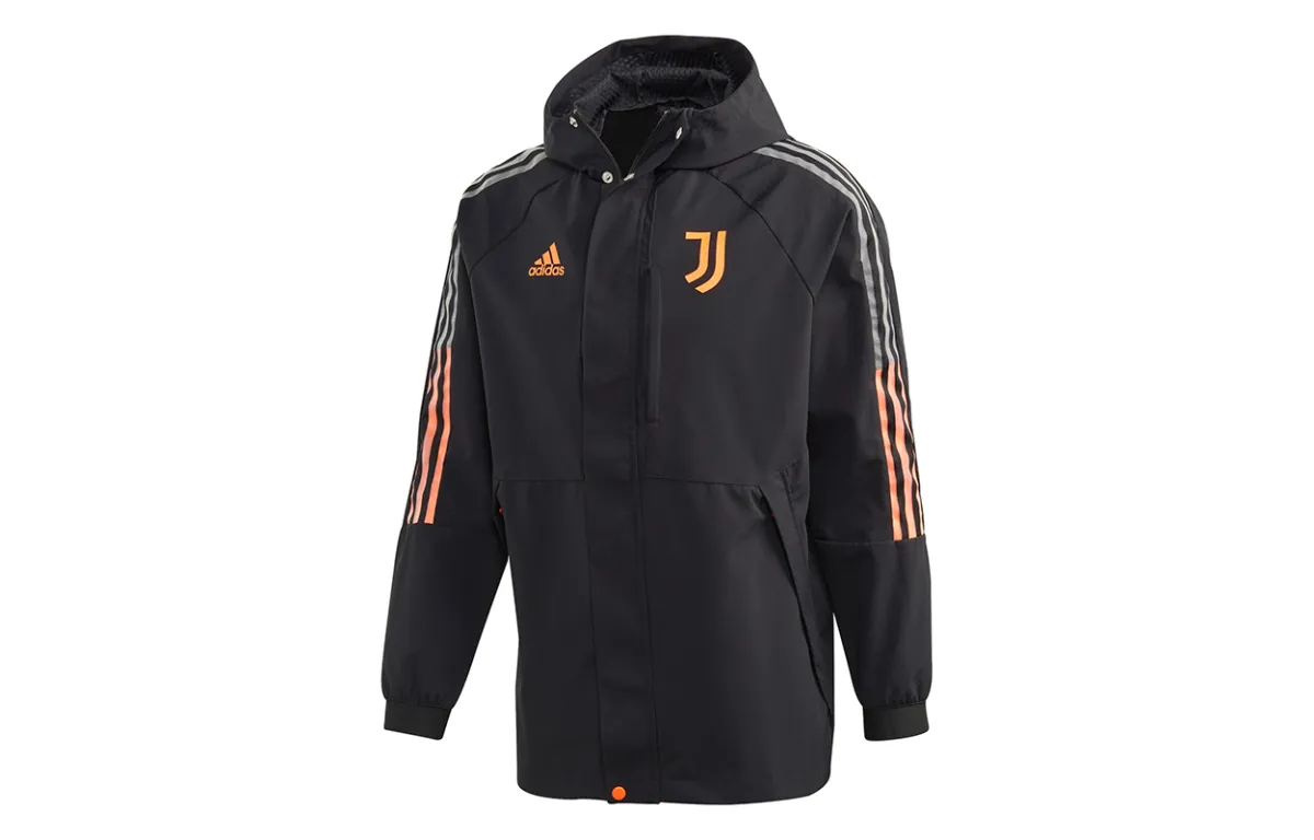 Adidas Jackets Men's Black Hooded (Non-detachable) Moderate Other