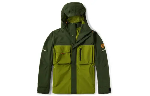 Timberland Jackets Men's Green Hooded Moderate Workwear