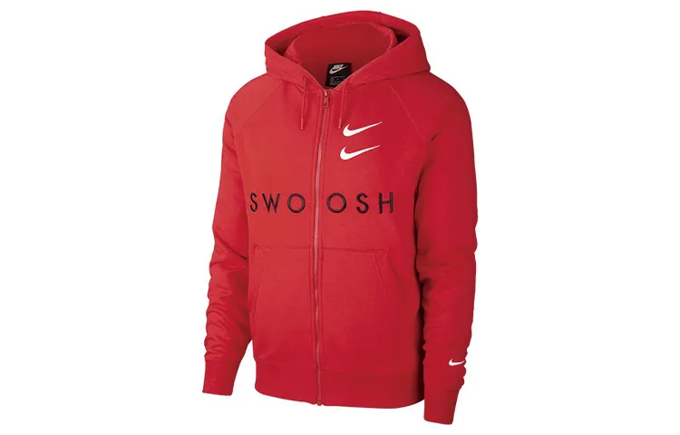 Nike Jackets Men's Red Hooded Moderate Other