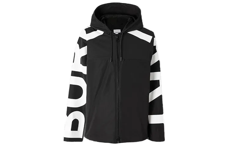 Burberry Jackets Men's Black Hooded Moderate Other