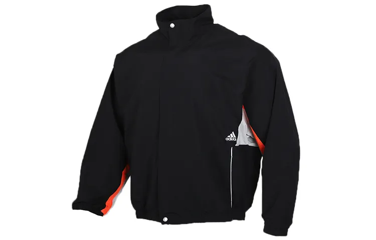 Adidas Jackets Men's Black Stand Collar Moderate Other