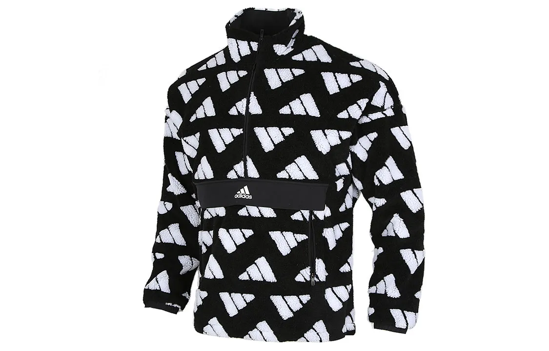 Adidas Jackets Men's Black Stand Collar Moderate