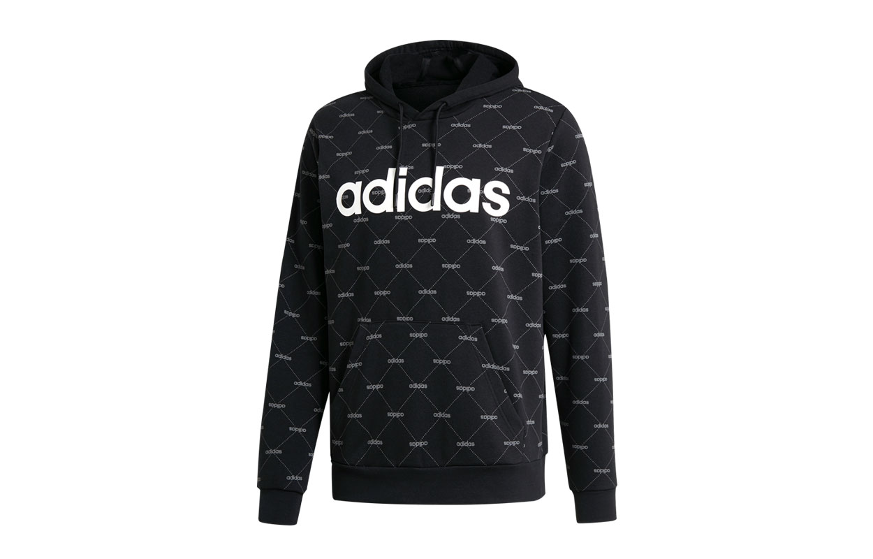 Мужская куртка adidas neo M CORE FAV HDY (черная) — фото 1