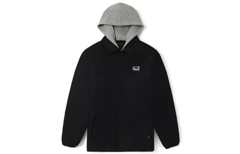 Vans Jackets Men's Black Hooded (Non-detachable) Moderate Straight Fit