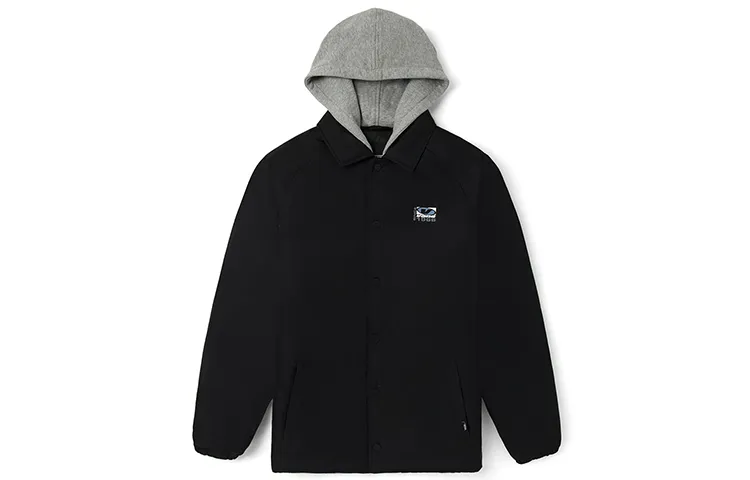 Vans Jackets Men's Black Hooded (Non-detachable) Moderate Straight Fit