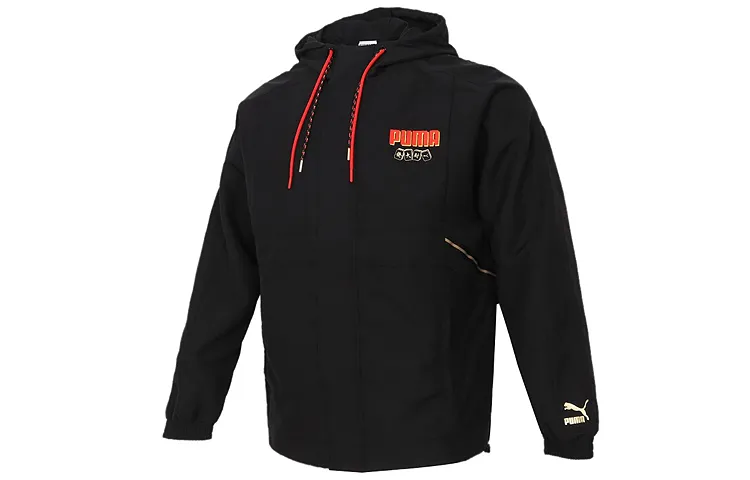 PUMA Jackets Men's Black Hooded (Non-detachable) Moderate