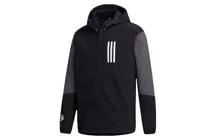 Adidas Jackets Men's Black Hooded Moderate Other