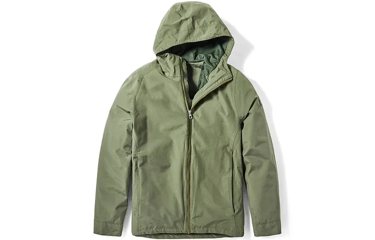 Timberland Jackets Men's Army Green Hooded Moderate Other