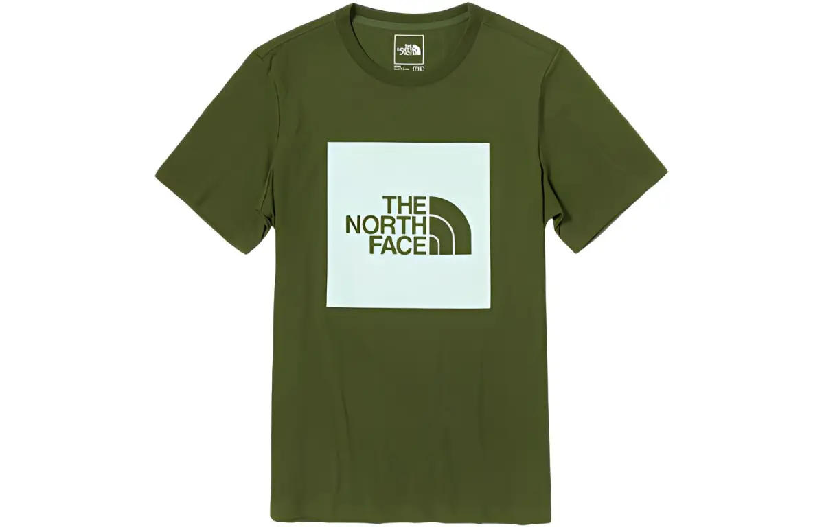 THE NORTH FACE T-Shirts Unisex Green Crew Neck Moderate Straight Fit