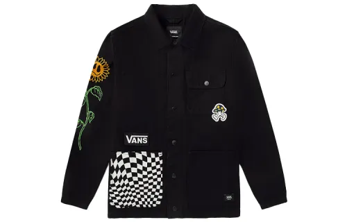 Vans Jackets Unisex Black Lapel Moderate Workwear