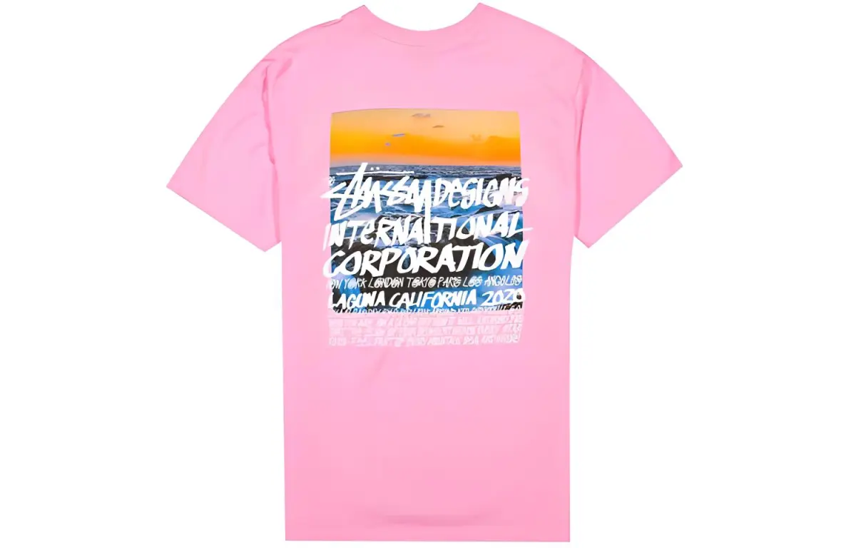 Stussy T-Shirts Unisex Crew Neck Moderate Straight Fit