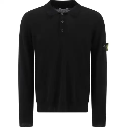 STONE ISLAND Polo Shirt Men's Black